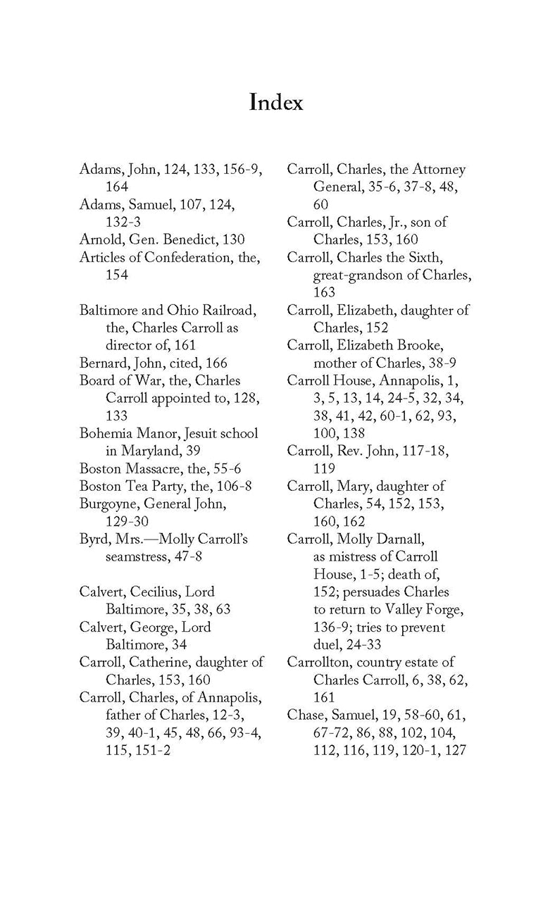 Charles Carroll and the American Revolution