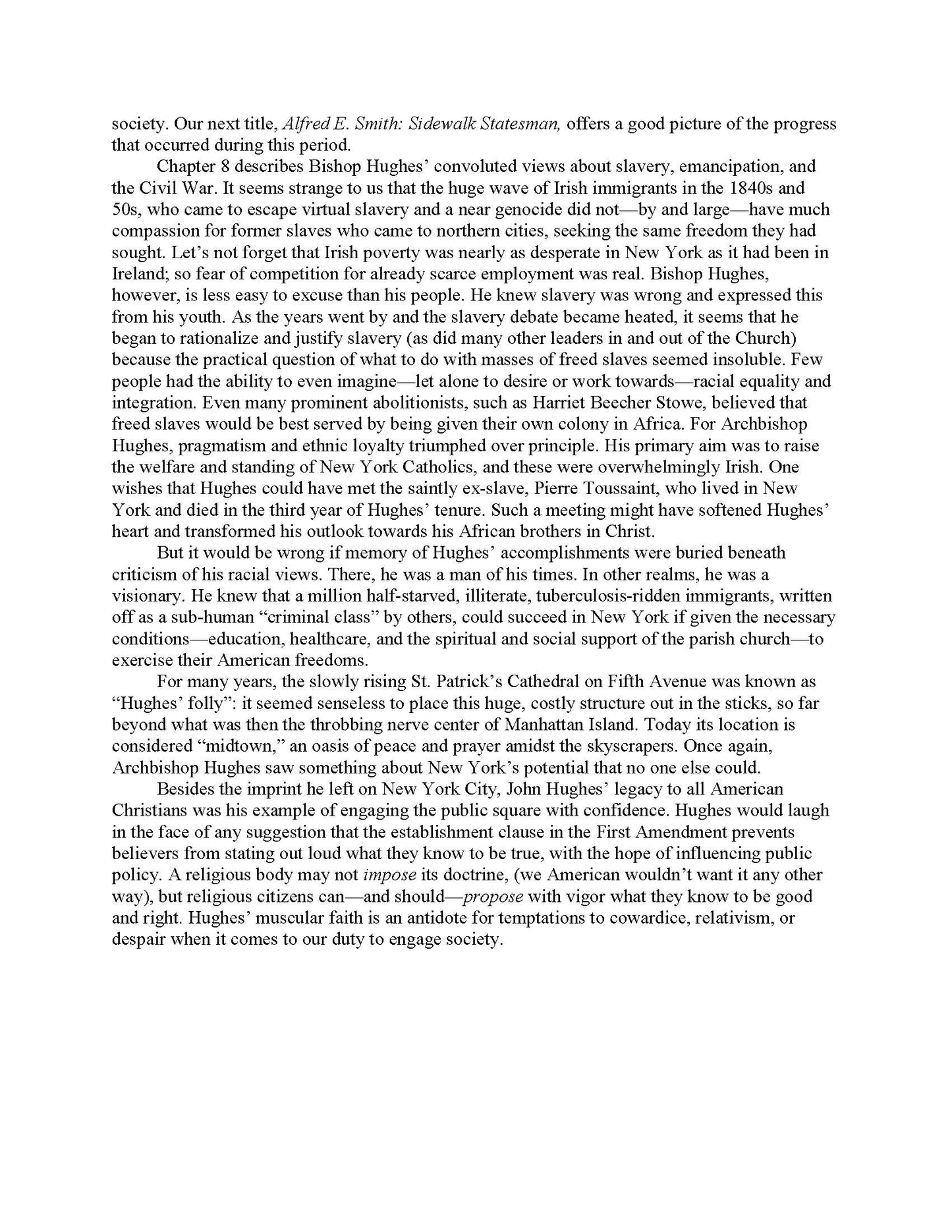 John Hughes: Eagle of the Church (e-Book only)
