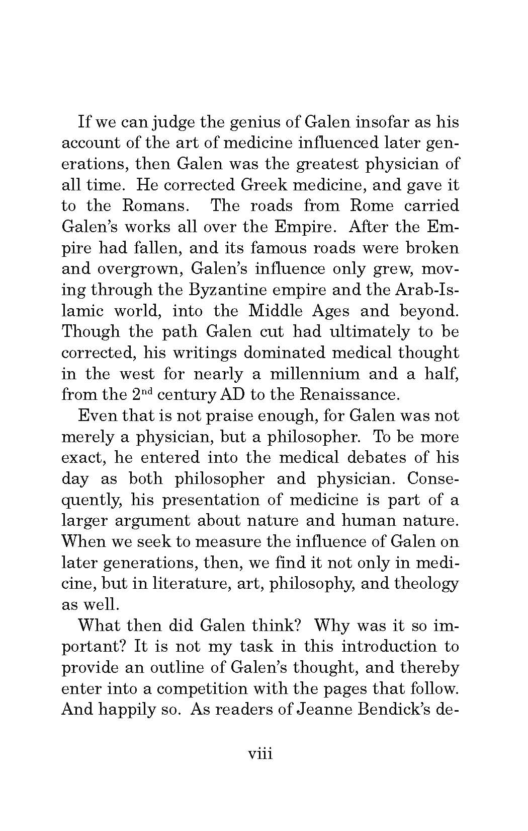 Galen and the Gateway to Medicine