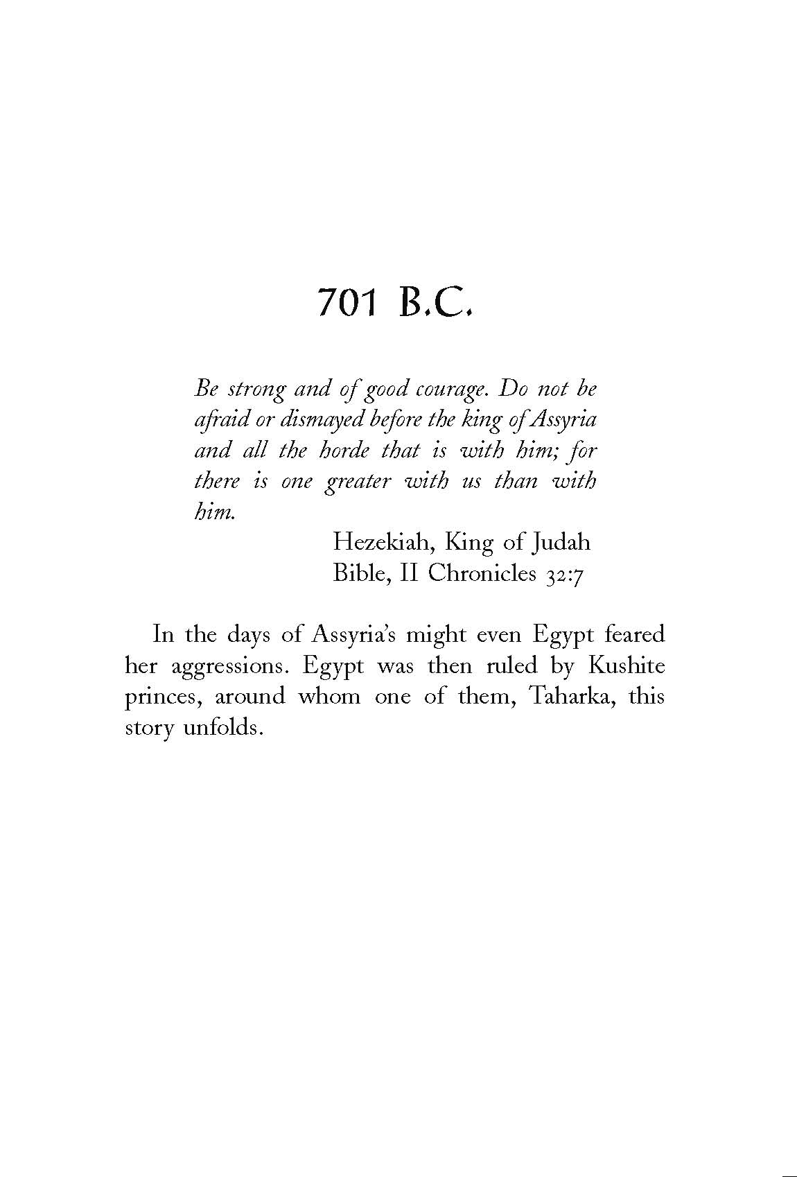 God King: A Story in the Days of King Hezekiah
