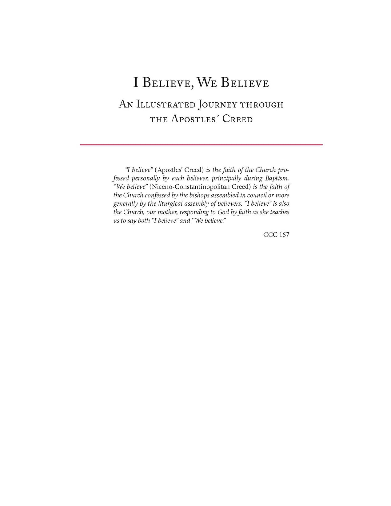 I Believe, We Believe: An Illustrated Journey through the Apostles' Creed
