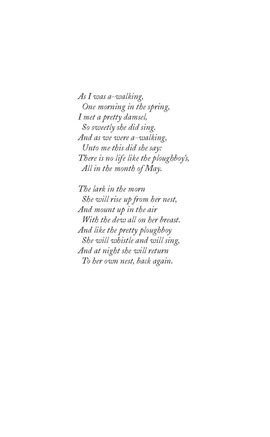 The Lark in the Morn