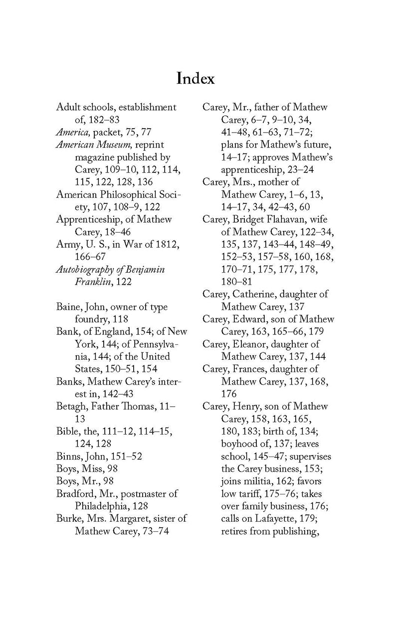 Mathew Carey: Pamphleteer for Freedom