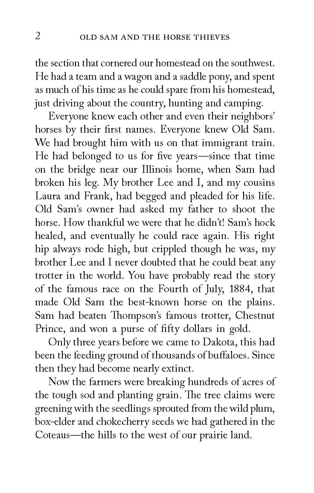 Old Sam and the Horse Thieves