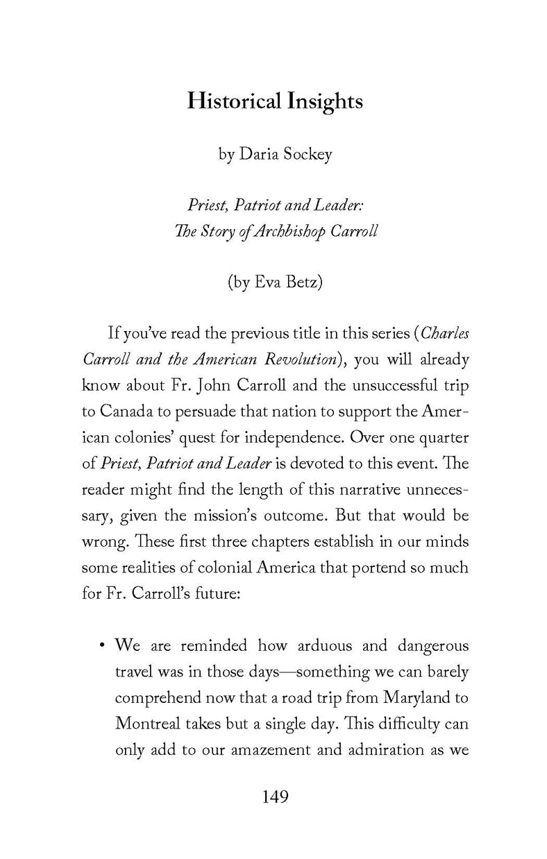 Priest, Patriot and Leader: The Story of Archbishop Carroll
