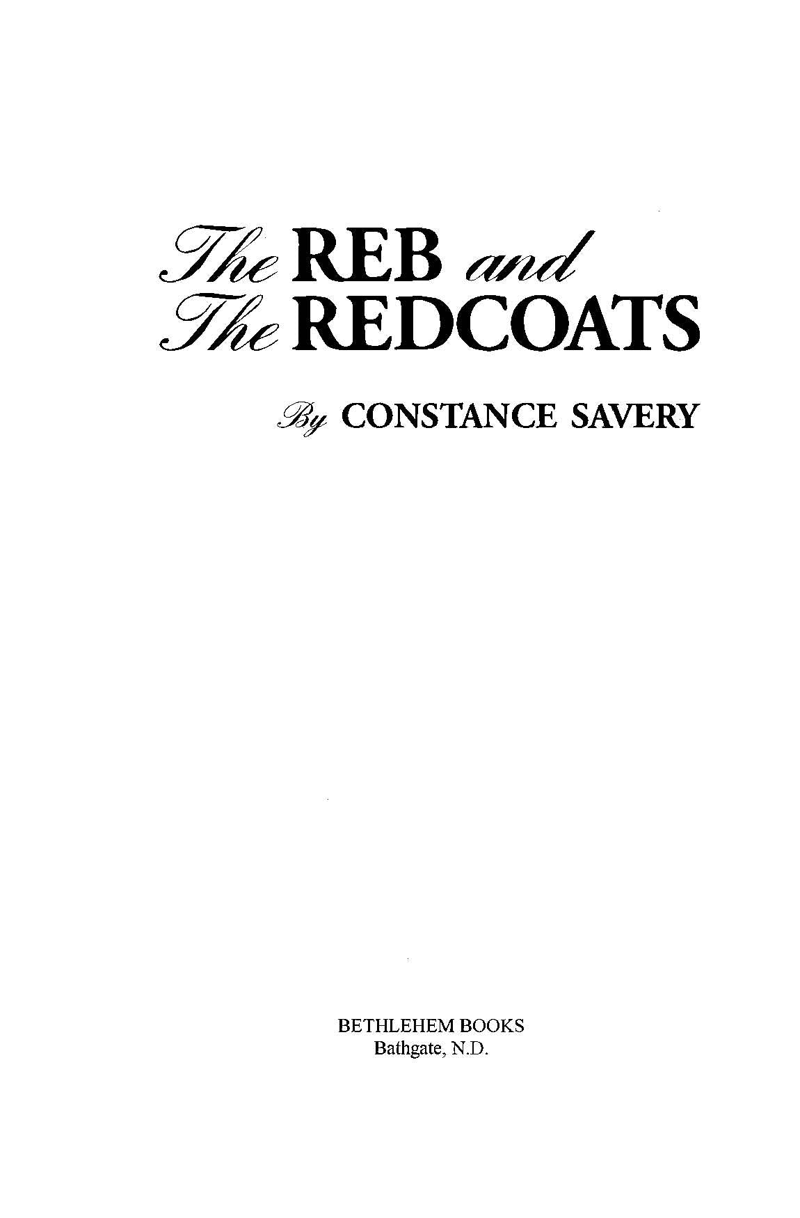 The Reb and the Redcoats