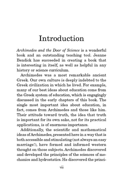 Archimides and the Door of Science