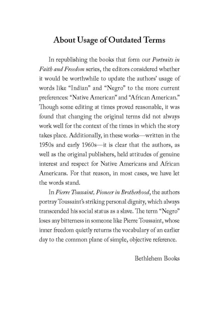 Pierre Toussaint: Pioneer in Brotherhood