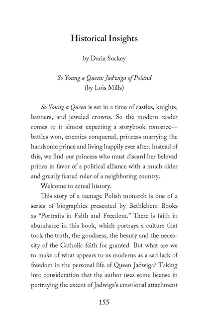 So Young a Queen:  Jadwiga of Poland